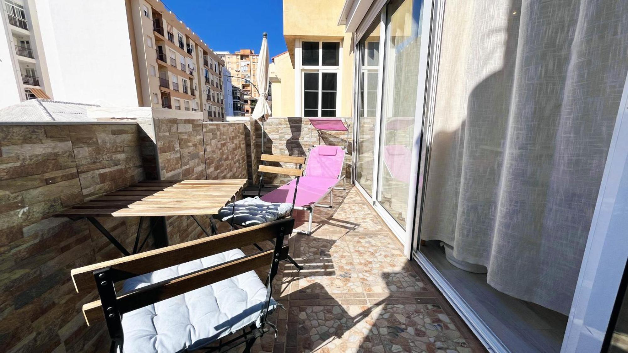 Апартаменты A 5 Minutos De La Playa Con Terraza En Малага Экстерьер фото
